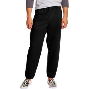 Hanes EcoSmart Mens Sweatpants Fleece Black Size M